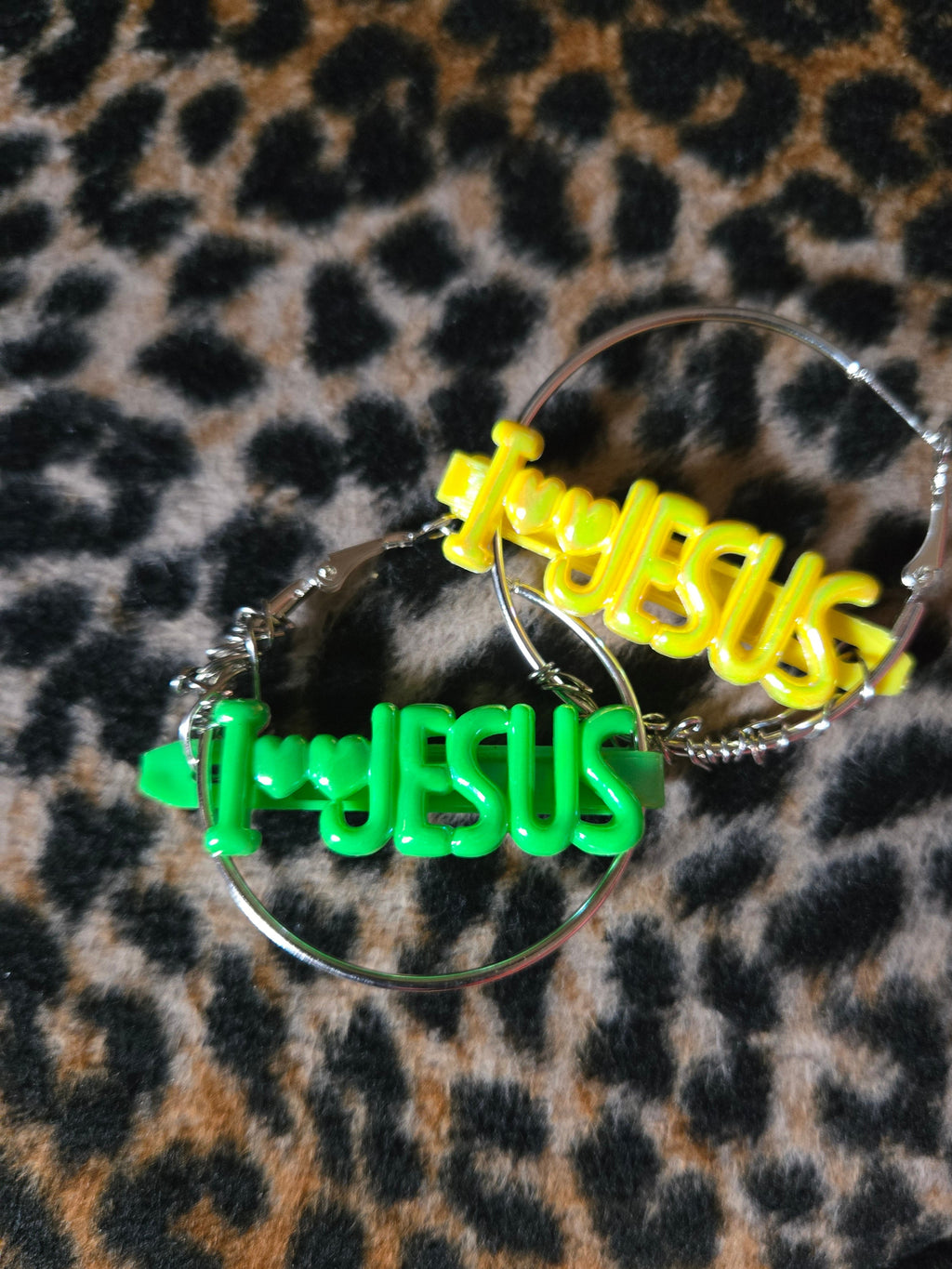 I Love Jesus Statement Hoops/ Ear Hangers
