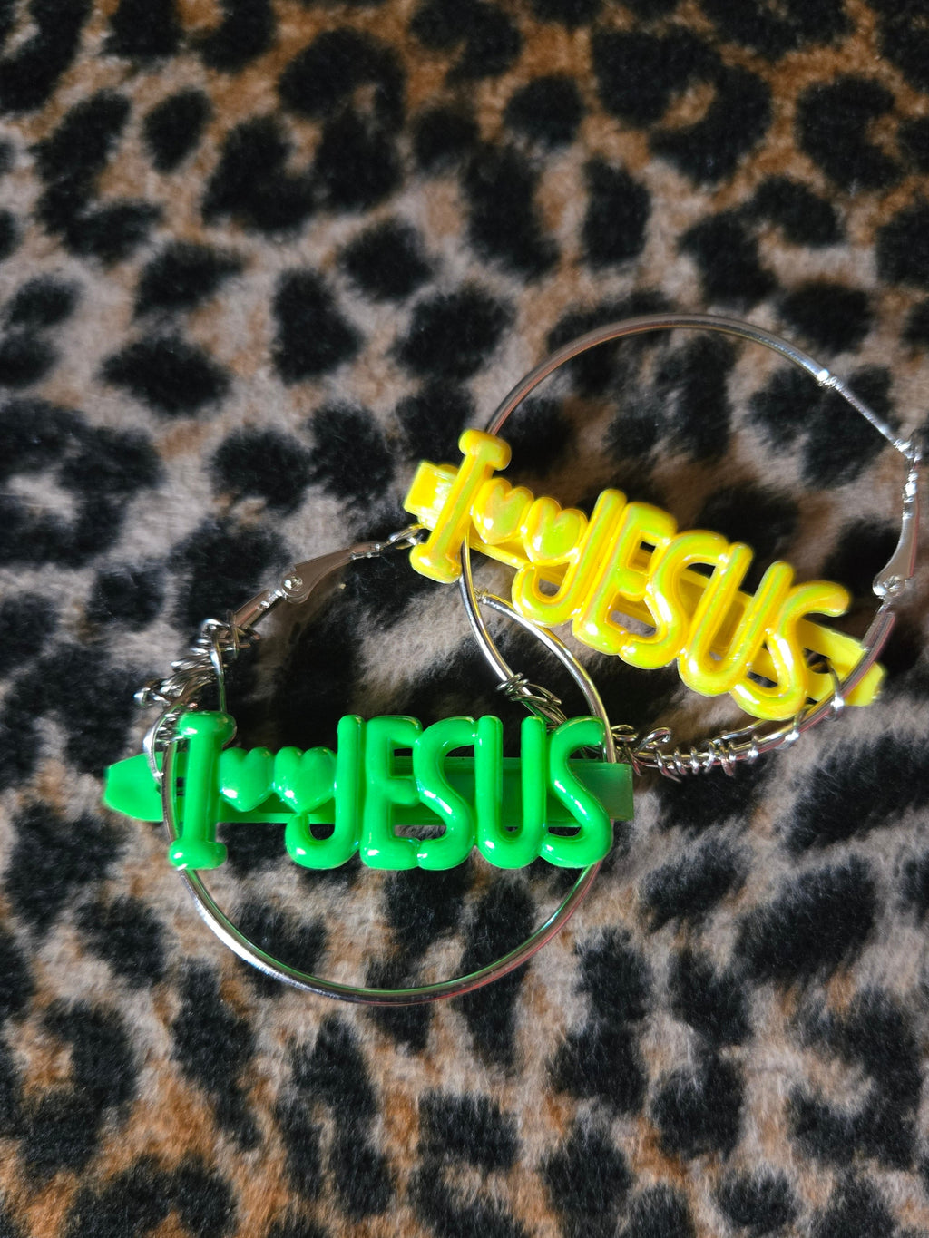 I Love Jesus Statement Hoops/ Ear Hangers