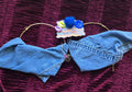 Blue Jean Dream Bow Hoops | One-of-One Upcycled Denim Statement Jewelry | Y2K Art Girl Accessory