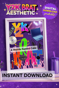 Y2K Brat Girl Aesthetic Digital Print Download