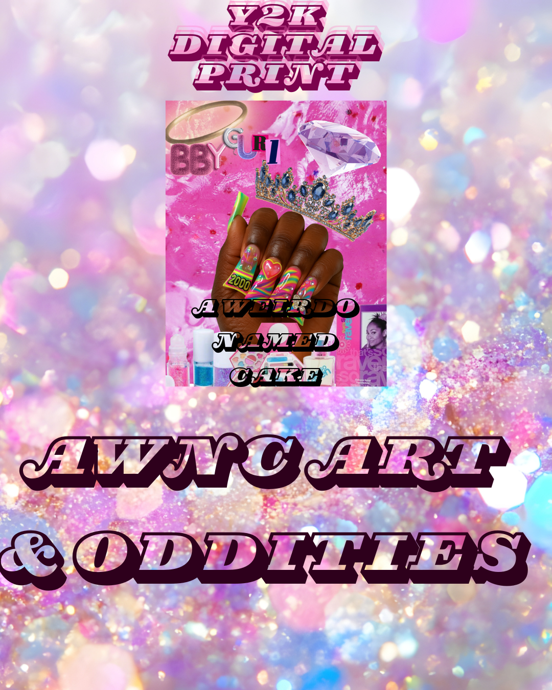 Y2k Baddiecore Digital Art Download Print