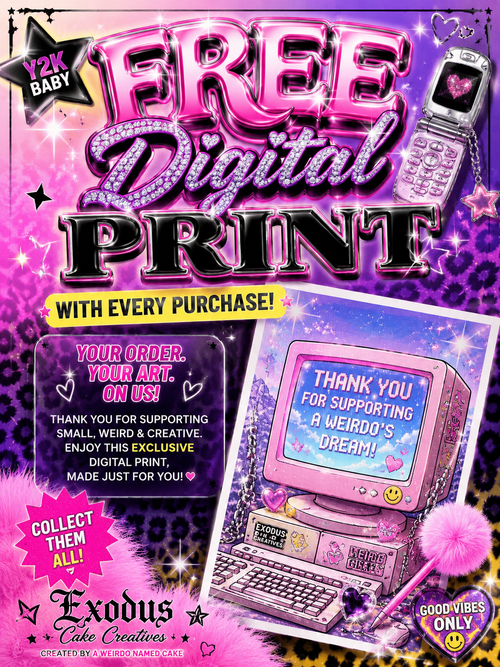 Y2k Baddiecore Digital Art Download Print